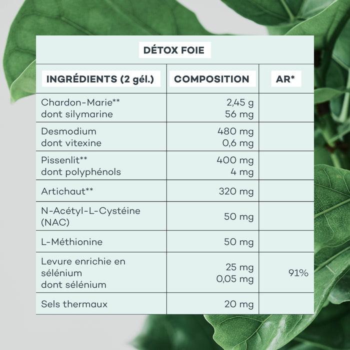 composition détox foie