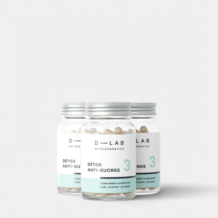 lot de 3 flacons Détox Anti-Sucres