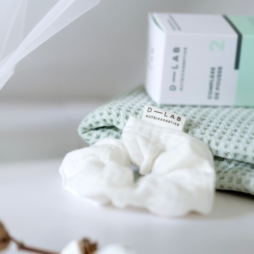 Cotton gauze scrunchie D-LAB